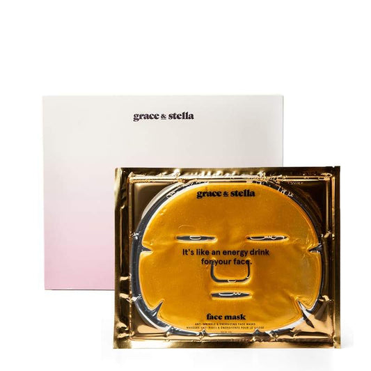 Grace & Stella Anti-Wrinkle + Energizing Face Masks | hydrating face mask | brightening face mask | at home facial 