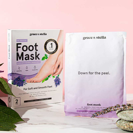 Grace & Stella Dr. Pedicure Original Foot Peeling Mask | for baby soft feet 