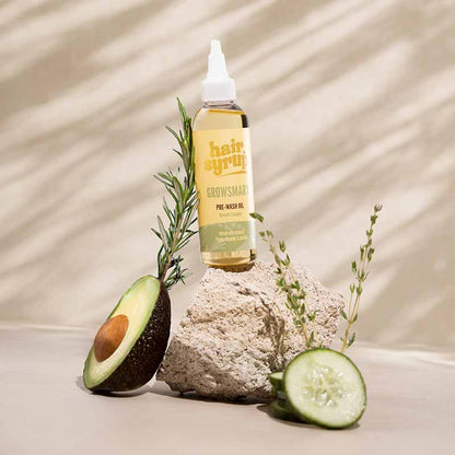 Hair Syrup Grows-Mary Pre wash Hair Oil For Thinning, Sparse Hair 100ml Stylised Image