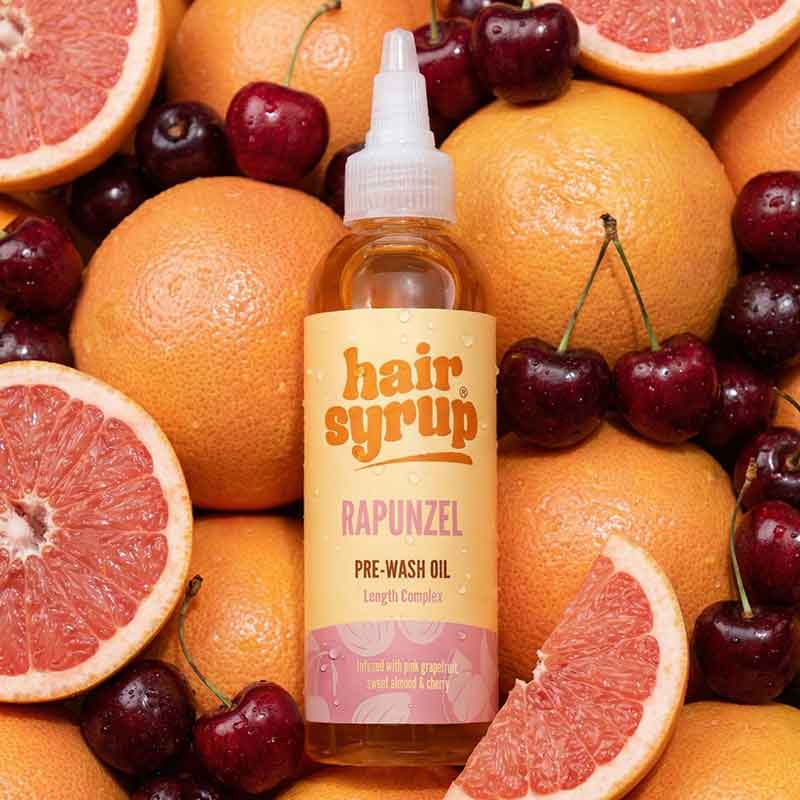 Hair Syrup Rapunzel Pre Wash Hair Oil For Hair Growth 100ml Image Grapefruit And Cherry Image