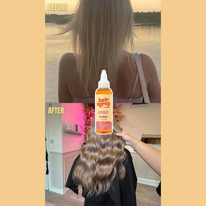 Hair Syrup Rapunzel Pre Wash Hair Oil For Hair Growth Before And After With Product