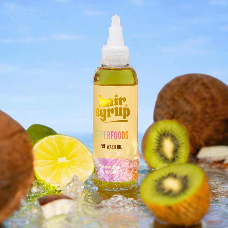 Hair Syrup Superfoods Pre Wash Hair Oil For Dry Hair 100ml Coconut and Lime In Water Image