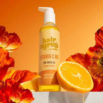 Hair Syrup Vitamin C Me Pre Wash Hair Oil For Damaged Hair 100ml With Oranges And Flowers Image