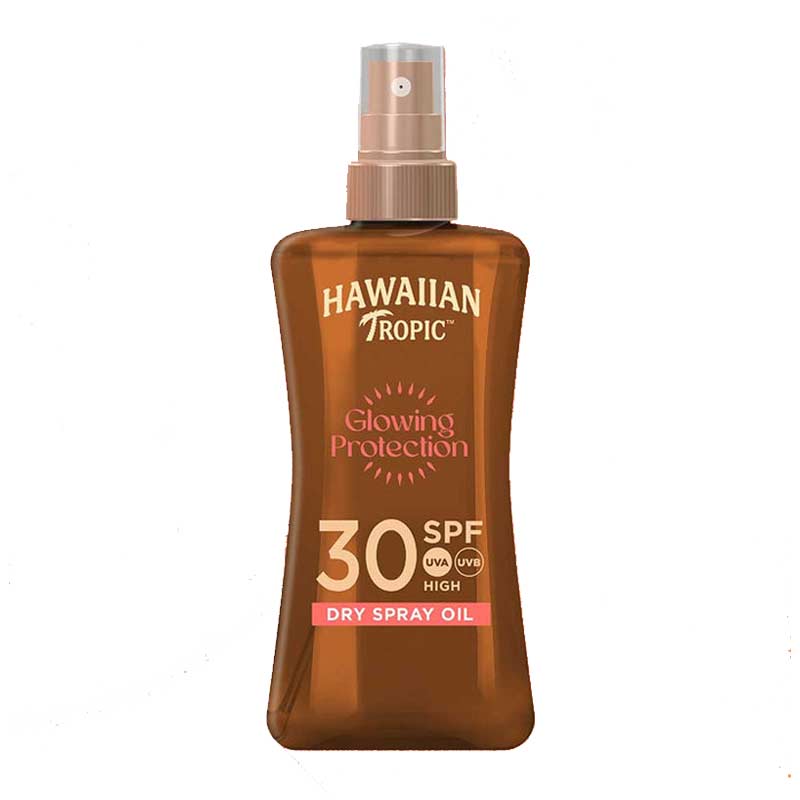Hawaiian Tropic Protective Spray Oil Mist SPF 30, tanning oil, spf tanning oil, sun protection