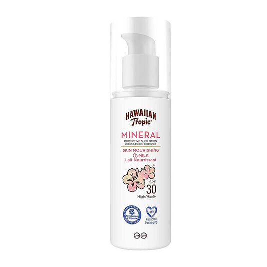 Hawaiian Tropic Mineral Facial Milk SPF 30 | Lightweight | Sunscreen | Nourishing | Protection | UVA | UVB | UV rays | Mineral | Skincare | Care | Daily | Zinc Oxide | Shield | Barrier 