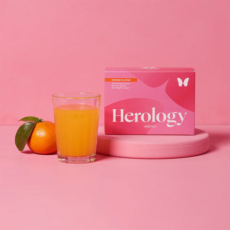 Herology, Herology Meno Orange Flavour, Herology Meno Supplement, Menopause Supplement