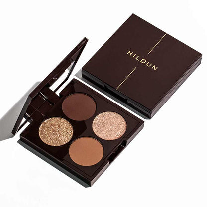 Hildun Beauty Luxe Eyeshadow Palette Quad Naked Diamonds