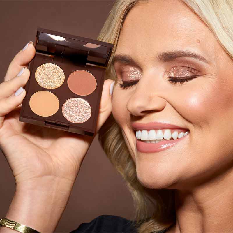 Hildun Beauty Luxe Eyeshadow Palette Quad Naked Diamonds