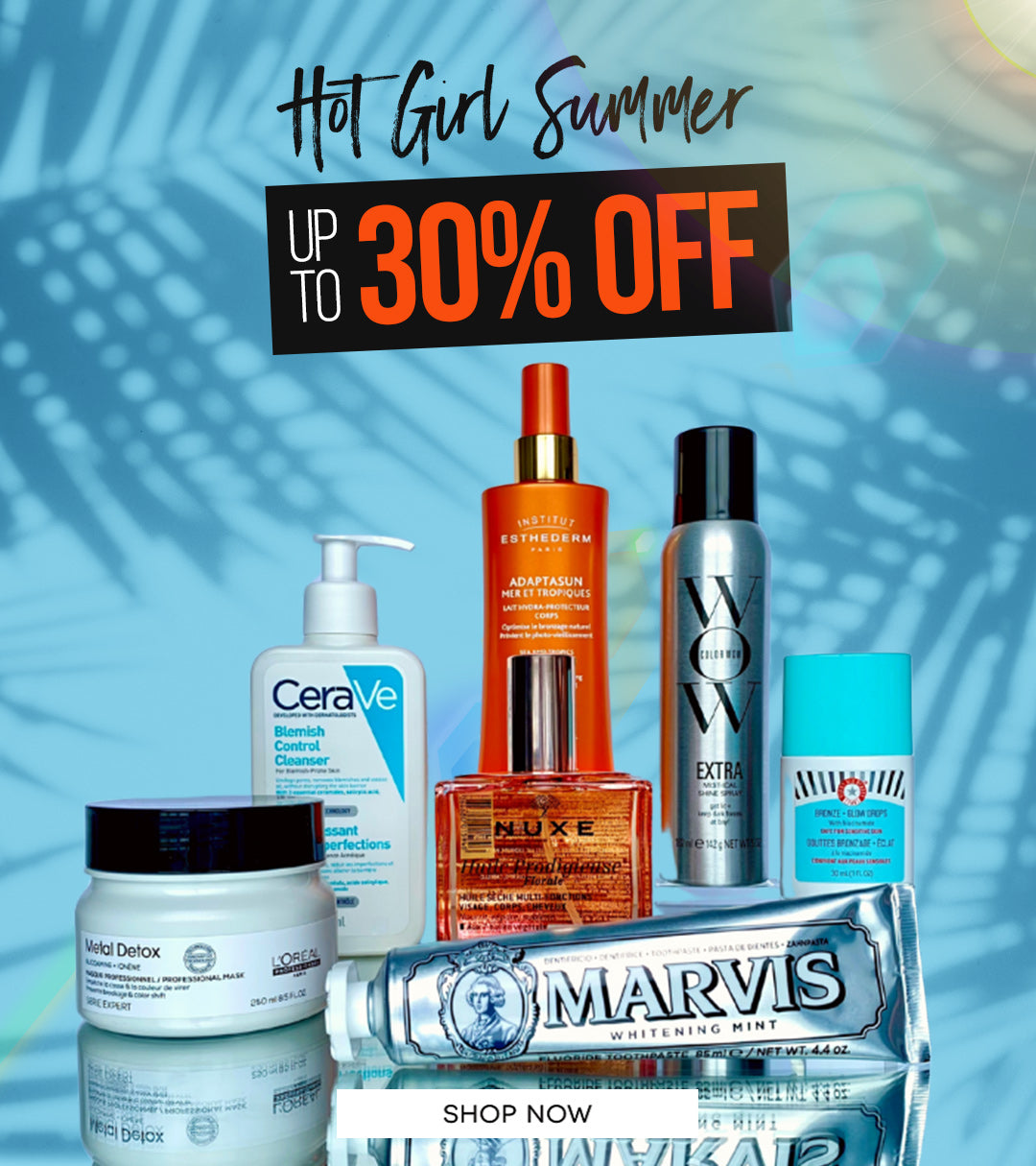 🌞 It's a HOT GIRL summer with up to 30% OFF at Cloud10 Beauty! Treat yourself to amazing savings on top beauty brands. Dive into summer with glowing skin and stunning looks. 💄✨ Shop now and slay all day! #HotGirlSummer #BeautyDeals