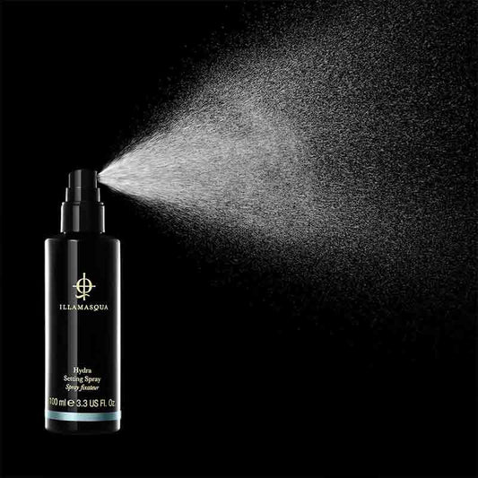 Illamasqua Hydra Setting Spray | make up setter mist | dewy finish