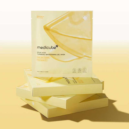 Medicube Kojic Acid Turmeric Brightening Gel Mask 4 Pack