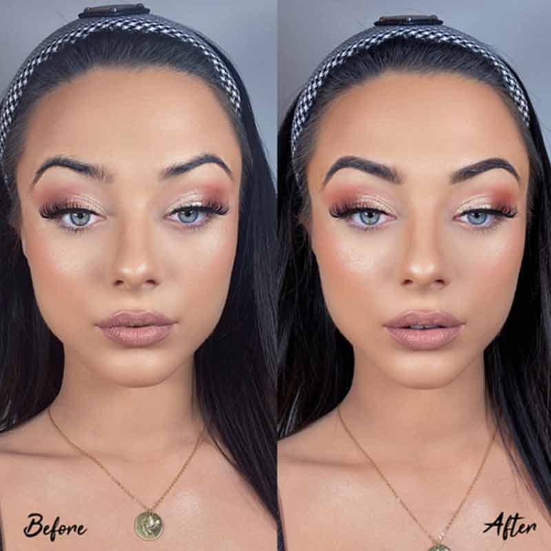 Inglot Essential Brow Kit | before and after