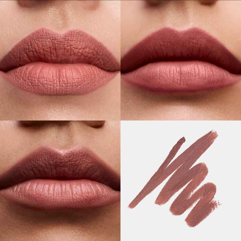 Inglot Creamy Soft Lipliner Vivid Rose Swatch, pink rose lip liner, rosy pink lip