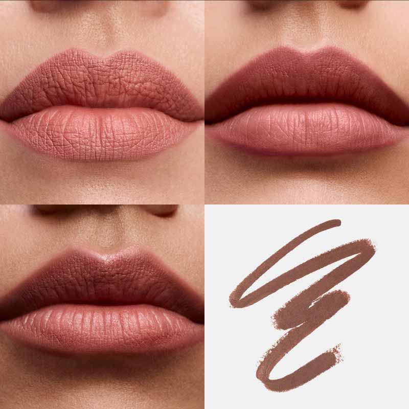 Inglot Creamy Soft Lipliner Cocoa Nude 03 swatch, Nude Lip Liners, creamy lip liner