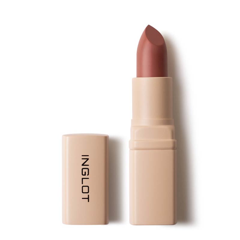 Inglot Creamy Soft Lipstick Sunset blush 504, pink lipstick