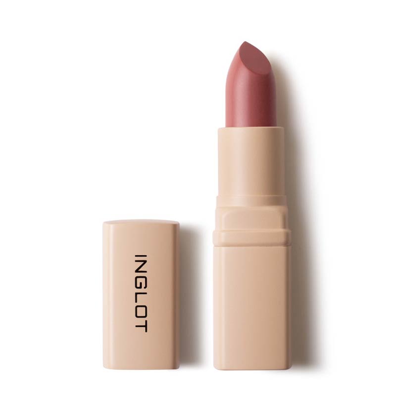 Inglot Creamy Soft Lipstick Vivid Rose 505, rosy pink lipstick