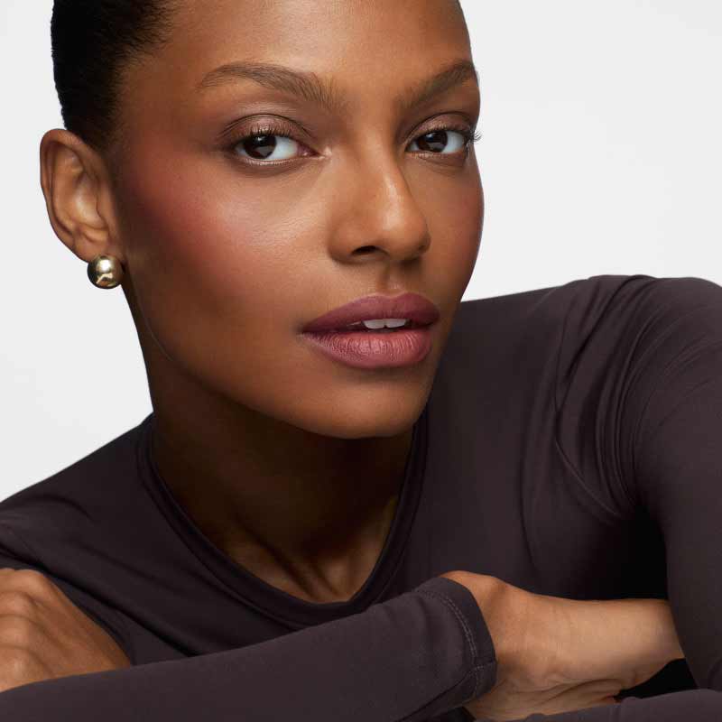 Inglot Creamy Soft Lipstick Soft Chokeberry, dark nude lipstick