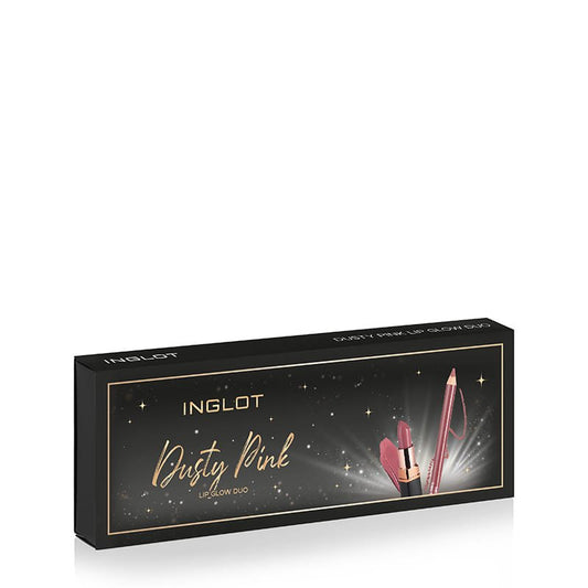 Inglot Dusty Pink Lip Glow Duo Gift Set