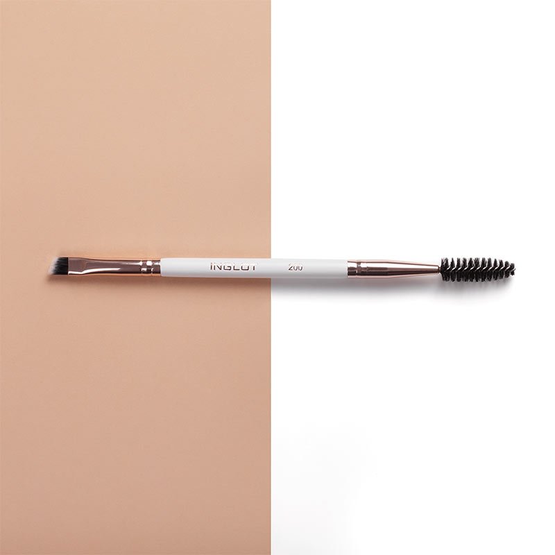 Inglot Feather Luxe Duo Brow & Wing Brush 200