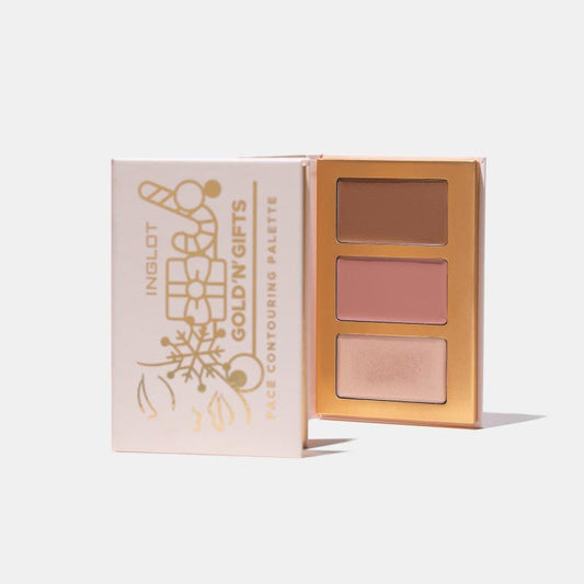 Inglot, Inglot Gold'n'Gifts Face Contouring Palette, Blush And Contour Palette