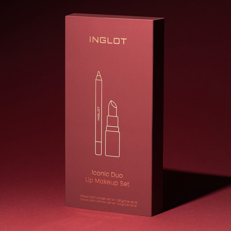 Inglot Iconic Duo Lip Makeup Set Outer Box