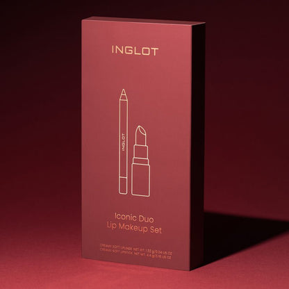 Inglot Iconic Duo Lip Makeup Set Outer Box