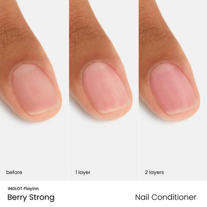 Inglot Playinn Berry Strong Nail Conditioner