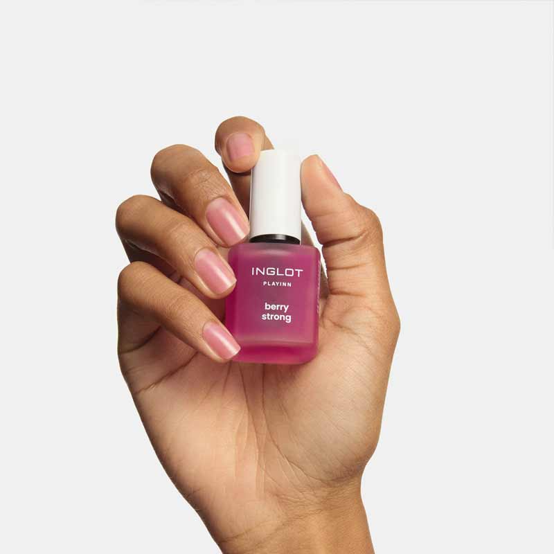 Inglot Playinn Berry Strong Nail Conditioner