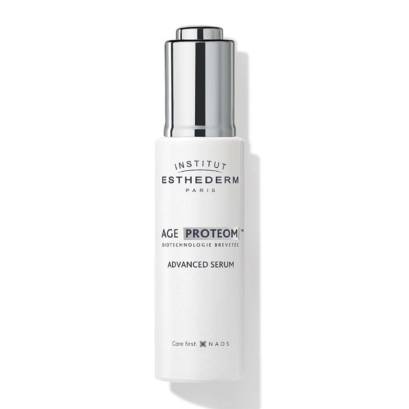 Institut Esthederm Age Proteom Advanced Serum | revolutionary skincare solution | promotes firmer, smoother complexion | lasting efficacy | durable reduction in signs of aging | visible transformation in one month