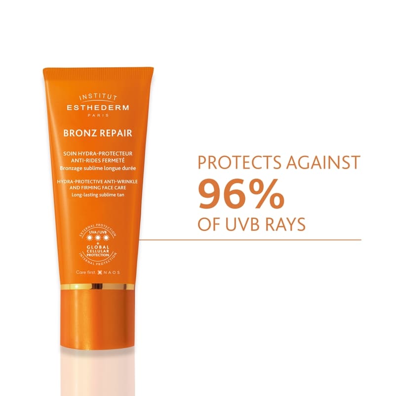 Institut Esthederm Bronz Repair Protective Anti-Wrinkle And Firming Care - Strong Sun | anti wrinkle anti aging skincare for sun | bronz repair strong sun