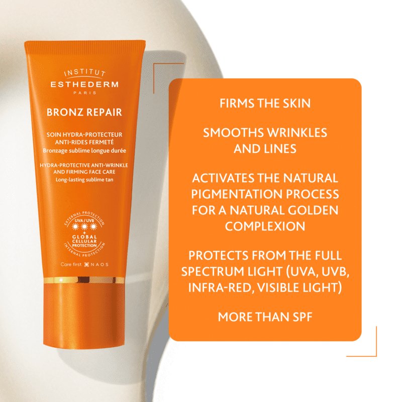 Institut Esthederm Bronz Repair Protective Anti-Wrinkle And Firming Care - Strong Sun | anti wrinkle anti aging skincare for sun | bronz repair strong sun
