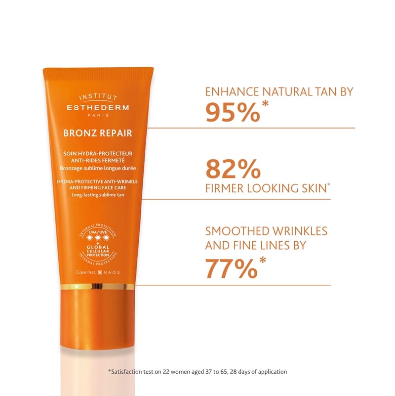 Institut Esthederm Bronz Repair Protective Anti-Wrinkle And Firming Care - Strong Sun | anti wrinkle anti aging skincare for sun | bronz repair strong sun