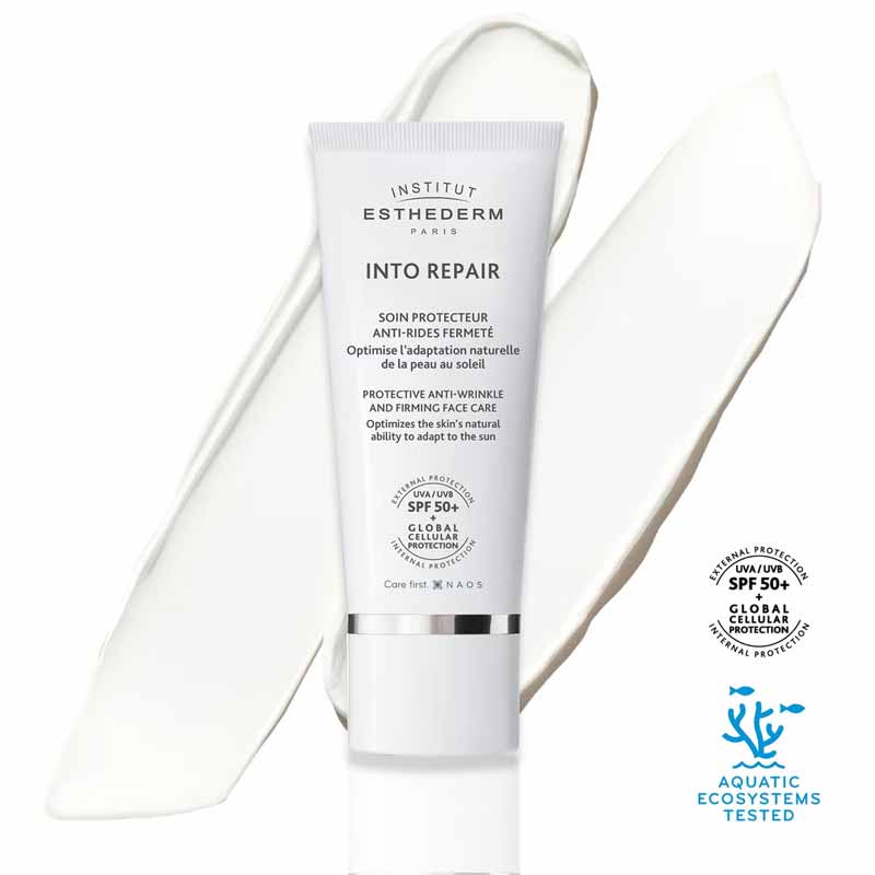 Institut Esthederm Into Repair Protective Anti Wrinkle Face Care SPF50+, face sunscreen