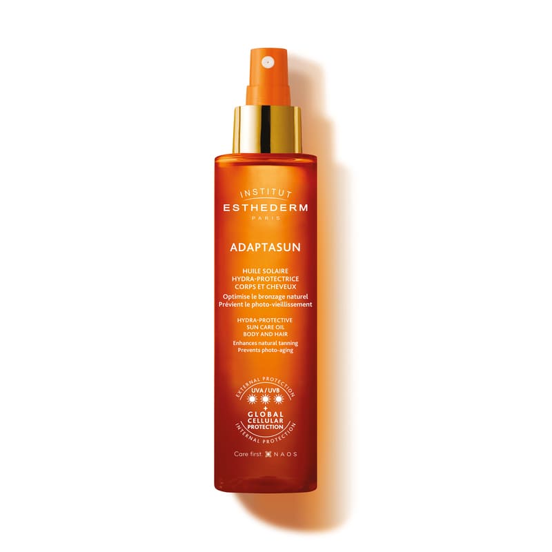 Institut Esthederm Protective Sun Care Oil for Body and Hair - Strong Sun | strong sun oil for protection | promotes natural tan