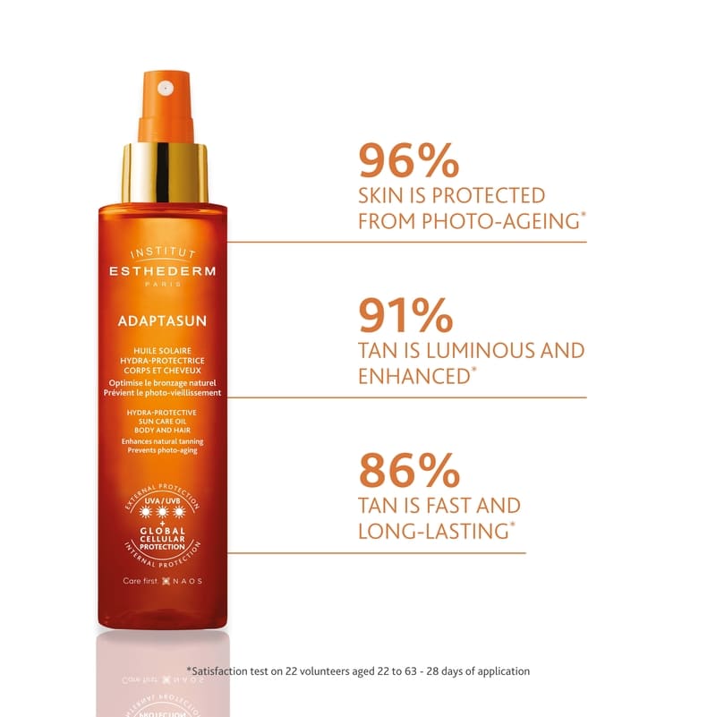 Institut Esthederm Protective Sun Care Oil for Body and Hair - Strong Sun | strong sun oil for protection | promotes natural tan