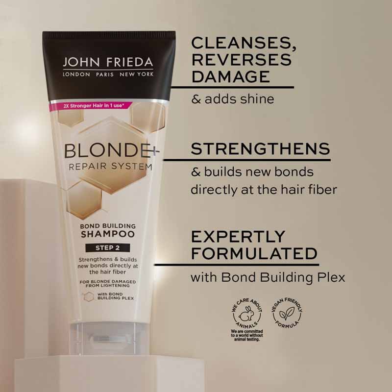 John Frieda Blonde+ Repair Shampoo Information & How It Works