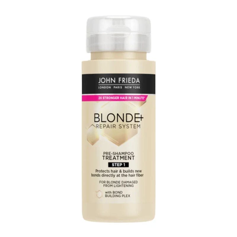 John Frieda Blonde+ Repair Treatment Product mage with White Background