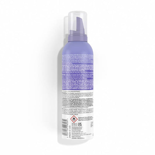 John Frieda Frizz Ease Curl Reviver Mousse back of pack