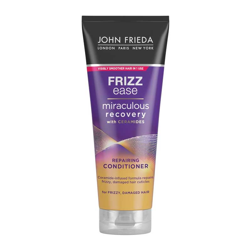 John Frieda Frizz Ease Miraculous Recovery Conditioner | Intense conditioning | Restores dry hair | Fortifies hair fibers | Resists future damage | With ceramides