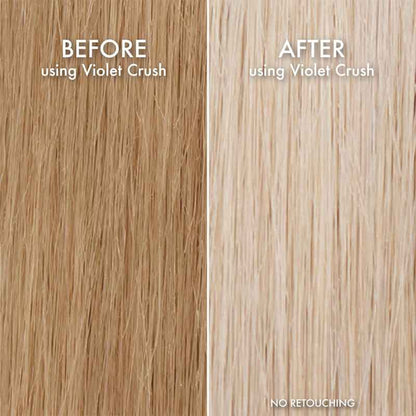 John Frieda Violet Crush for Blondes Purple Shampoo Before & After