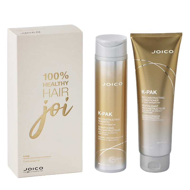 Joico | K-Pak | Reconstructing | Shampoo & Conditioner | Duo | Gift Set gives | hair | care | luxurious | strengthening | lather | cleanse | repair | specialized | replenishes | softer | supple | rejuvenating | solution | damaged | combat breakage