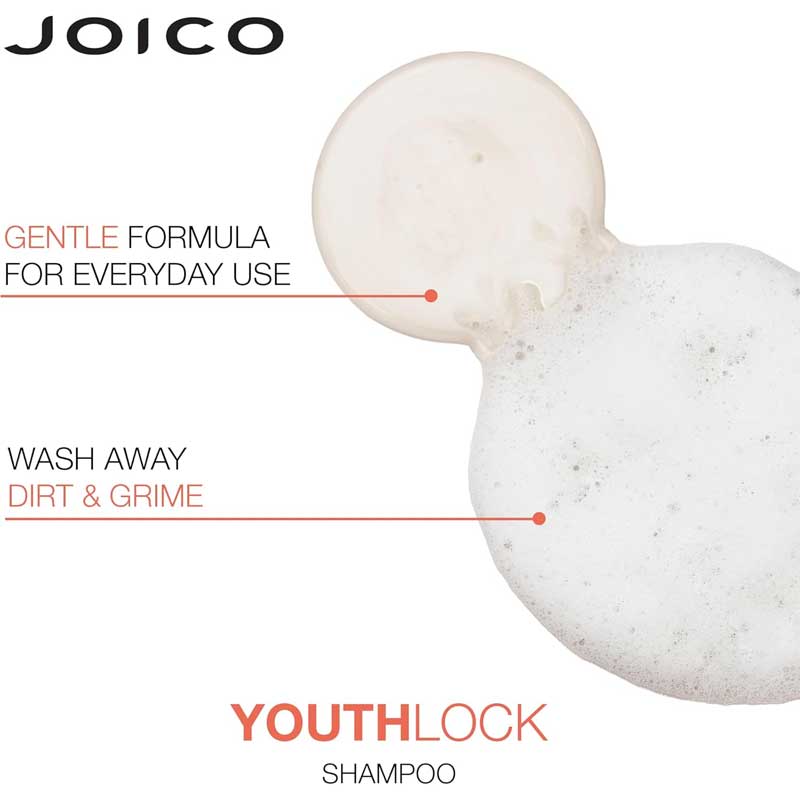 Joico Youthlock Shampoo, shampoo for all hair types, 