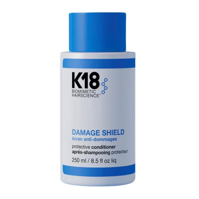 K18 Damage Shield | Protective Conditioner | UV rays | environmental aggressors | mechanical styling | K18Peptide™ | replenishes protein | fortified hair | soft | smooth | detangled