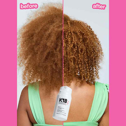 K18 Molecular Repair Hair Mask Before & After
