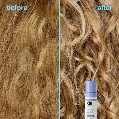 K18 TripleBright Oxidation Defense Purple Shampoo Before & After