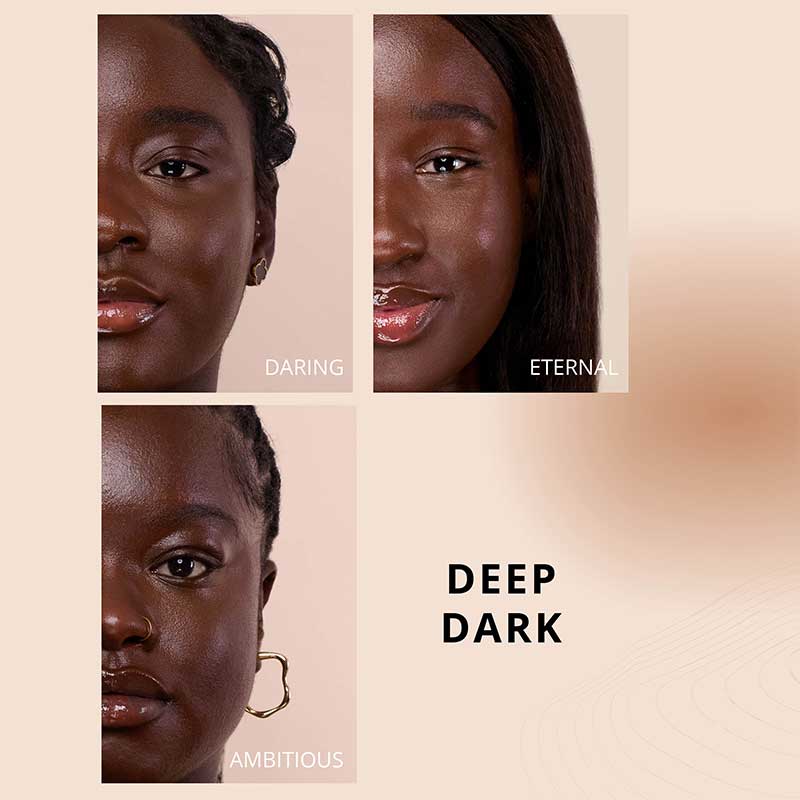 KASH Beauty Aura Skin Radiant Foundation, deep dark foundation, 