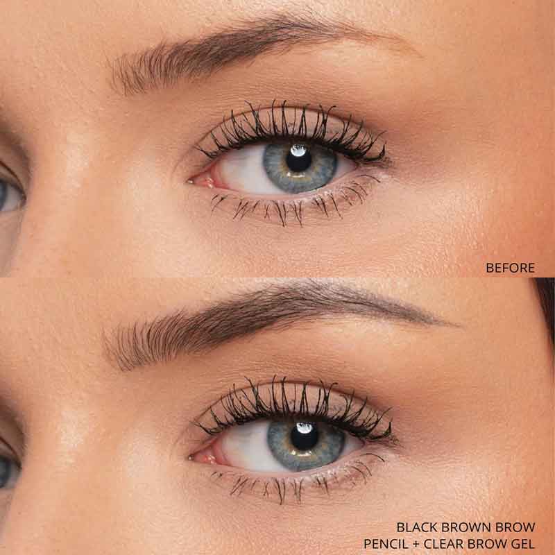 KASH Beauty Brow Precision Gel Clear, KASH Beauty Brow Precision Pencil Black Brown