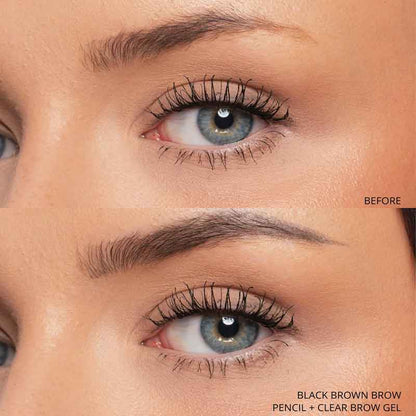KASH Beauty Brow Precision Gel Clear, KASH Beauty Brow Precision Pencil Black Brown