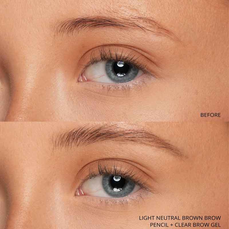 KASH Beauty Brow Precision Gel Clear, KASH Beauty Brow Precision Pencil Light Neutral Brown