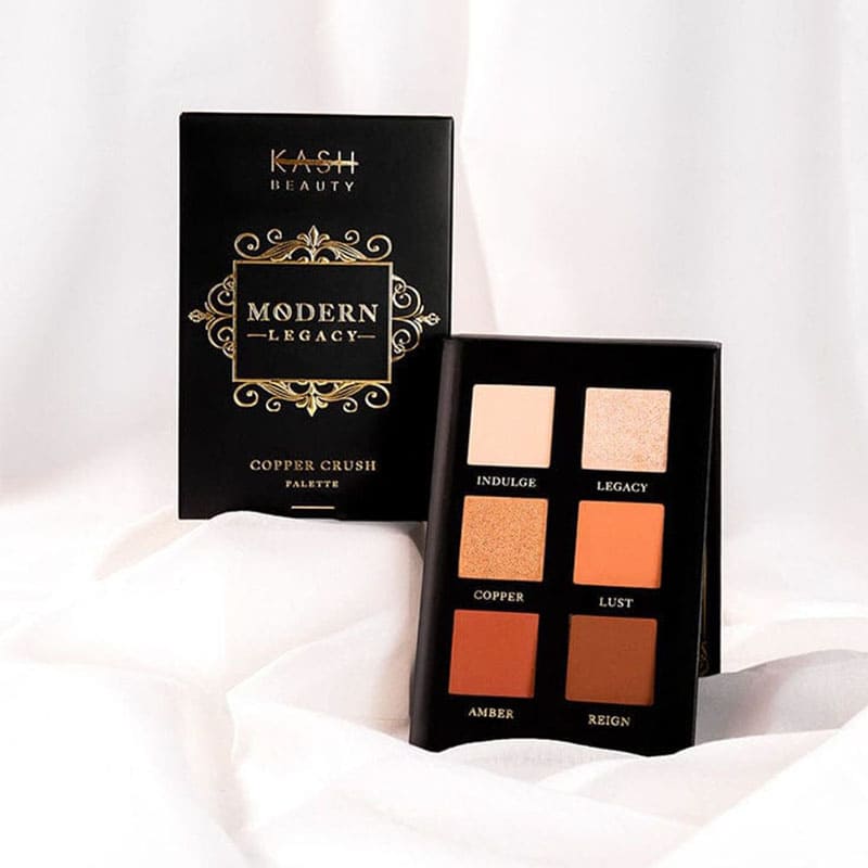 Kash Beauty Copper Crush Palette | orangey tones | rich | looks | makeup | eyes 